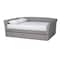 Baxton Studio Delora Light Grey Full Size Daybed with Roll-Out Trundle Bed 158-9662 - alternate 1
